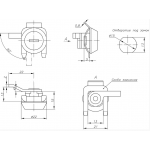 Почтовые замки Для кассы Замок мебельный Бэнкай мастер (артикул 0105) цена в розницу 56 ру  замок.su (изображение №5)