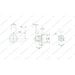 Почтовые замки Прямой ригель Замок мебельный 41144 16мм 90° мастер (артикул 0114) цена в розницу 61 ру  замок.su (изображение №7)