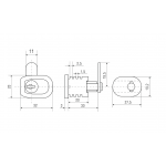  Мебельные замки Замок мебельный нажимной EZ-20084 (артикул 0228) цена в розницу 161 ру  замок.su (изображение №14)