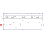 Направляющие 42 мм Направляющие шариковые п/в 42*450мм (0,9*0,9*0,9) (артикул 0604) цена в розницу 232 ру  замок.su (изображение №3)