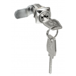 Почтовые замки Изогнутый ригель Замок мебельный 0802  20/180° ригель изогнут на  5мм (артикул 0064) цена в розницу 95 ру  замок.su (изображение №2)