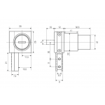  Замки для витрин Замок мебельный для стеклянных дверей 601 мастер (артикул 0233) цена в розницу 180 ру замок.su (изображение №5)