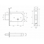 Врезные замки Замок "FAYN" № 105 3 кл. (артикул 0165) цена в розницу 387 ру  замок.su (изображение №2)