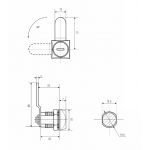  Почтовые замки Замок мебельный 0802  20/90° ригель изогнут на  2 мм (артикул 0211) цена в розницу 95 ру  замок.su (изображение №5)