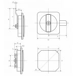 Мебельные замки Ригельные Замок мебельный ригельный типа F90 изогнутый ригель ручка хром (артикул 0243) цена в розницу 242 ру  замок.su (изображение №5)