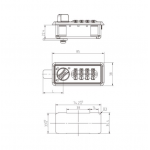  Кодовые замки Замок мебельный кодовый 095 (0259) (артикул 6030 C) цена в розницу 399 ру  замок.su (изображение №10)