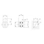  Почтовые замки Замок мебельный 330-30 (артикул 330-30) цена в розницу 154 ру  замок.su (изображение №5)