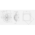  Мебельные замки Замок мебельный ригельный тип 223 C ручка хром (артикул 0223 C) цена в розницу 282 ру  замок.su (изображение №4)