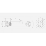 Мебельные замки Ригельные Замок мебельный 3203-20 мас./система (артикул 3203-20) цена в розницу 153 ру  замок.su (изображение №5)