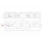  Направляющие Направляющие шариковые п/в 42*350мм (0,9*0,9*0,9) (артикул 0602) цена в розницу 182 ру  замок.su (изображение №3)
