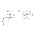  Мебельные замки Замок мебельный для 3-х ящиков 19 мм пк (артикул 0170 ПК) цена в розницу 75 ру  замок.su (изображение №6)