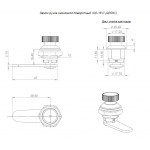  Почтовые замки Замок мебельный нажимной поворотный 102-16 С (253 C) (артикул 102-16) цена в розницу 75 ру  замок.su (изображение №6)