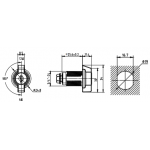  Щитовые замки Замок мебельный 4088-3 KD /цв. черный/ (артикул 4088-3 KD C) цена в розницу 68 ру  замок.su (изображение №4)