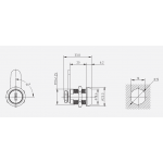  Почтовые замки Замок мебельный 3209-20 мас./система (артикул 3209-20) цена в розницу 126 ру  замок.su (изображение №5)