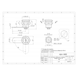Почтовые замки Прямой ригель Замок мебельный 16 мм 90° Н/В (артикул 0005) цена в розницу 64 ру  замок.su (изображение №3)