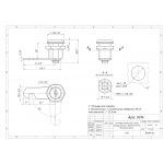 Почтовые замки Ригель с вырезом Замок мебельный 20 мм 90° ригель с вырезом резьба до конца (артикул 0014) цена в розницу 67 ру  замок.su (изображение №4)