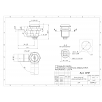 Почтовые замки Изогнутый ригель Замок мебельный 20 мм 90° ригель изогнут на 15 мм (артикул 0018) цена в розницу 67 ру  замок.su (изображение №4)