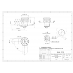 Почтовые замки Мастер Замок мебельный 20 мм 90° ригель изогнут на  5 мм мастер (артикул 0019) цена в розницу 67 ру  замок.su (изображение №3)
