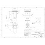 Почтовые замки Прямой ригель Замок мебельный 30 мм 90° C (артикул 0024 C) цена в розницу 77 ру  замок.su (изображение №3)