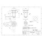 Почтовые замки Ригель с вырезом Замок мебельный 30 мм 90° ригель с вырезом C (артикул 0026 C) цена в розницу 77 ру  замок.su (изображение №4)