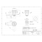  Почтовые замки Замок мебельный 20 мм 90° п/к (артикул 0029) цена в розницу 41 ру  замок.su (изображение №4)