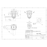 Почтовые замки Прямой ригель Замок мебельный 0802  20/90° (артикул 0051) цена в розницу 95 ру  замок.su (изображение №6)