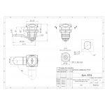 Почтовые замки 0802 Замок мебельный 0802  20/90° ригель изогнут на  5 мм (артикул 0054) цена в розницу 95 ру  замок.su (изображение №3)