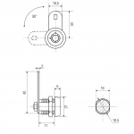  Почтовые замки Замок торцевой 2188-17 мм 90° ключ трубчатый (0123) (артикул 2188-17 KD										) цена в розницу 129 ру  замок.su (изображение №4)