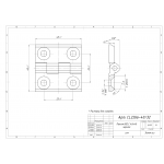 Петли мебельные для металлических шкафов  Плоские (накладные листовые) Петля 082 C 40х40 черная (32g). (0529) (артикул CL2266-40/32) цена в розницу 51 ру  замок.su (изображение №3)