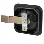 Мебельные замки Ригельные Замок мебельный ригельный типа F90 изогнутый ригель ручка хром (артикул 0243) цена в розницу 242 ру  замок.su (изображение №2)