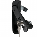  Щитовые замки Замок мебельный MS-1848-1KD/P (ригель изогнутый /+8 мм/, английский ключ) (артикул 0954 KD/P) цена в розницу 399 ру  замок.su (изображение №2)