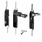  Щитовые замки Замок мебельный MS-1848-3KA/P (ригель изогнутый /+8 мм/, ключ бабочка) (артикул 0986 KA/P) цена в розницу 736 ру  замок.su (изображение №1)