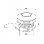  Почтовые замки Замок мебельный ЗП-2																														 (артикул  0139) цена в розницу 189 ру  замок.su (изображение №5)