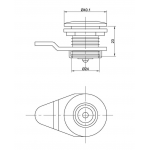  Почтовые замки Замок мебельный ЗП-2																														 (артикул  0139) цена в розницу 189 ру  замок.su (изображение №4)
