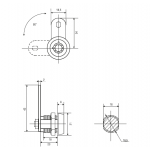  Почтовые замки Замок торцевой 2188-23 мм 90° ключ трубчатый (0127) (артикул 2188-23 KD) цена в розницу 140 ру  замок.su (изображение №4)