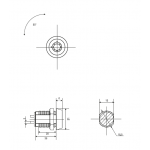  Почтовые замки Замок торцевой 23 мм 90° электроконтактный, ключ трубчатый (артикул 0134) цена в розницу 285 ру  замок.su (изображение №6)
