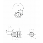 Почтовые замки Замок мебельный 0802  20/180° ригельный (артикул 0060) цена в розницу 199 ру  замок.su (изображение №4)
