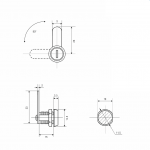  Почтовые замки Замок мебельный Мини  15/90° мастер C																																																										 (артикул 0103 C										) цена в розницу 47 ру  замок.su (изображение №7)