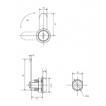 Почтовые замки Мастер Замок (IEK) 16мм 90° мастер (артикул 0110) цена в розницу 61 ру  замок.su (изображение №2)