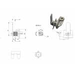  Мебельные замки Замок мебельный двойной 003 (артикул 0161) цена в розницу 132 ру  замок.su (изображение №6)
