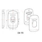  Электронные замки Замок электронный EM-4.2-PB (артикул 0404) цена в розницу 675 ру  замок.su (изображение №2)