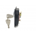 Мебельные замки Ригельные Замок мебельный ригельный типа F90 изогнутый ригель ручка хром (артикул 0243) цена в розницу 242 ру  замок.su (изображение №4)