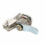 Почтовые замки Изогнутый ригель Замок мебельный 0802  20/180° 3 кл. ригель изогнут на  5мм (артикул 0364) цена в розницу 136 ру  замок.su (изображение №5)