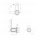 Мебельные замки Для металла Замок мебельный ЕвроБокс 4221 90° н/в мас.сис.																														 (артикул 0187) цена в розницу 210 ру  замок.su (изображение №16)