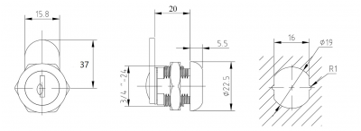 Почтовые замки Замок мебельный 330-20 мм 90° C (0322 C) (артикул 330-20) цена в розницу 136 ру  замок.su (изображение №4)  Почтовые замки Замок мебельный 330-20 мм 90° C (0322 C) (артикул 330-20) цена в розницу 136 ру  замок.su (изображение №4)