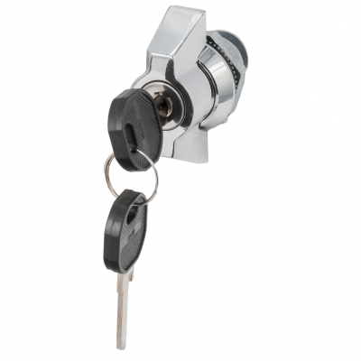  Щитовые замки Замок мебельный MS 408-1 хром (артикул 0192) цена в розницу 416 ру  замок.su (изображение №1)