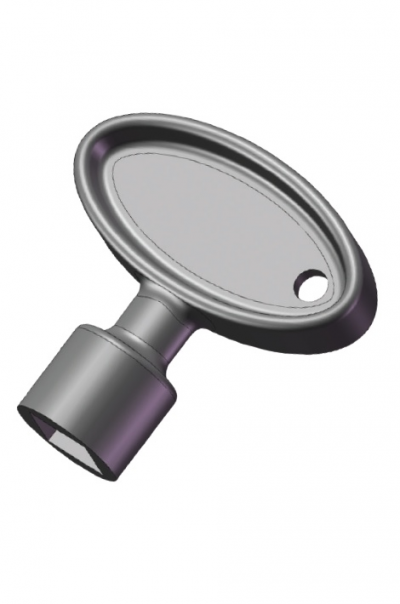  Замки Euro Locks Ключ короткий для F185, треугольник, никелированный (артикул P3019/7B/3609) цена в розницу 56 ру  замок.su (изображение №2)