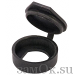  Фурнитура Крышка для замка 22х20 мм черная (артикул 0222) цена в розницу 80 ру замок.su (изображение №1)
