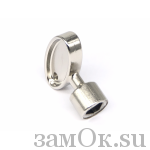  Замки Euro Locks Ключ короткий для F185, треугольник, никелированный (артикул S C987/D300) цена в розницу 128 ру замок.su (изображение №1)