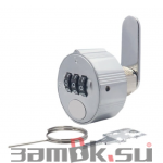 Кодовые замки Замок мебельный кодовый 6118-20CH, цвет хром (артикул 6118-20CH) цена в розницу 411 ру замок.su (изображение №1)